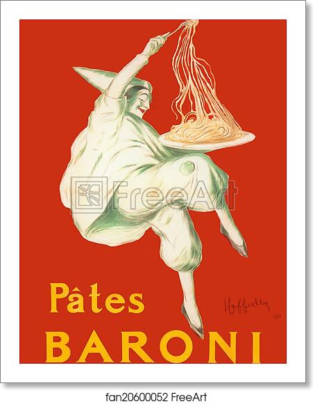 Free art print of Pâtes Baroni by Leonetto Cappiello Free art print of Pâtes Baroni by Leonetto Cappiello