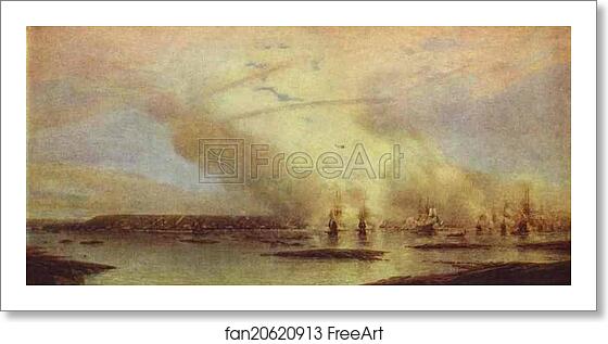 Free art print of Battle of Gangut on 27 July 1714 by Alexey Bogoliubov Free art print of Battle of Gangut on 27 July 1714 by Alexey Bogoliubov