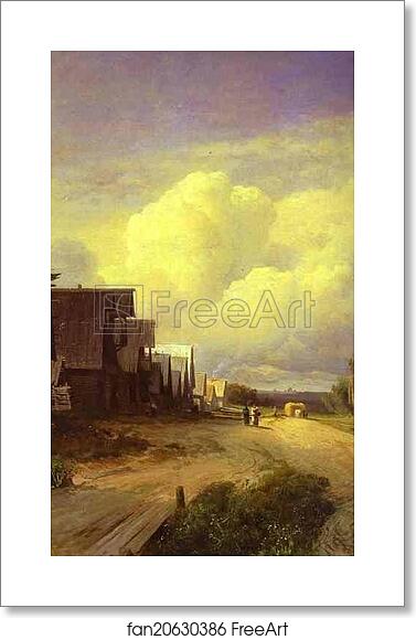 Free art print of Street in a Village by Feodor Vasilyev Free art print of Street in a Village by Feodor Vasilyev
