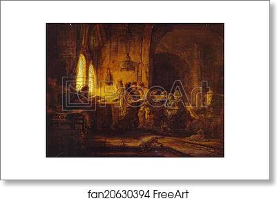 Free art print of The Parable of the Laborers in the Vineyard by Rembrandt Harmenszoon Van Rijn