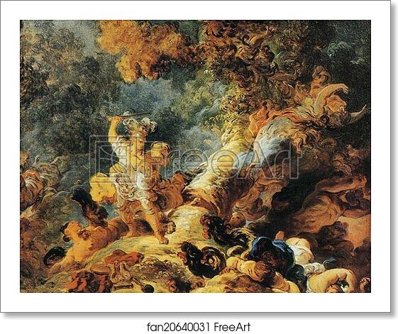 Free art print of Rinaldo in the Enchanted Forest by Jean-Honoré Fragonard