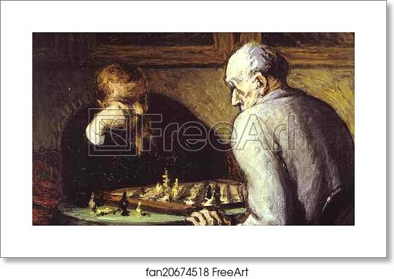 Free art print of Chess-Players by Honoré Daumier Free art print of Chess-Players by Honoré Daumier