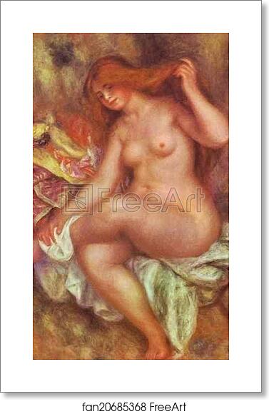 Free art print of A Seating Bather by Pierre-Auguste Renoir Free art print of A Seating Bather by Pierre-Auguste Renoir