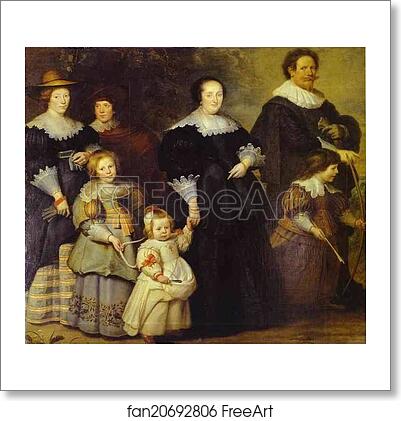 Free art print of Family Portrait by Cornelis De Vos