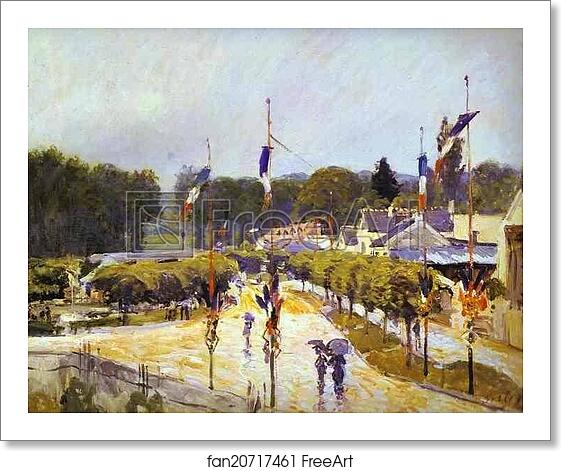 Free art print of Fête Day at Marly-le-Roi (formerly The Fourteenth of July at Marly-le-Roi) by Alfred Sisley Free art print of Fête Day at Marly-le-Roi (formerly The Fourteenth of July at Marly-le-Roi) by Alfred Sisley