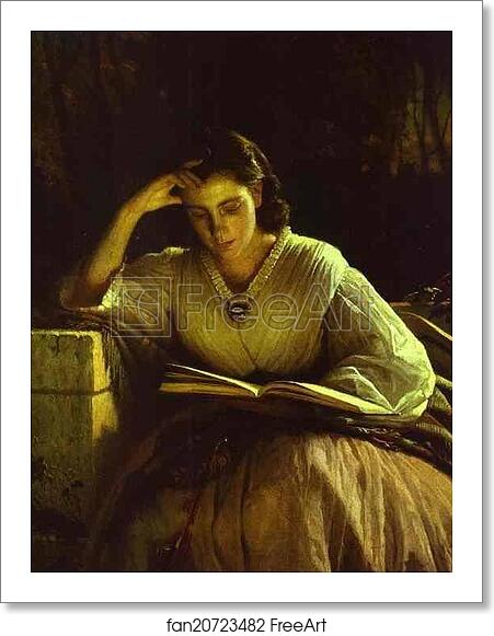 Free art print of Sophia Kramskaya Reading by Ivan Kramskoy Free art print of Sophia Kramskaya Reading by Ivan Kramskoy