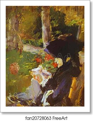 Free art print of Manet's Mother in the Garden at Bellevue by Edouard Manet