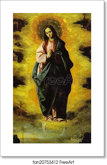 Free art print of Our Lady of Immaculate Conception by Francisco De Zurbarán Free art print of Our Lady of Immaculate Conception by Francisco De Zurbarán