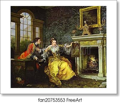 Free art print of The Lady's Last Stake by William Hogarth