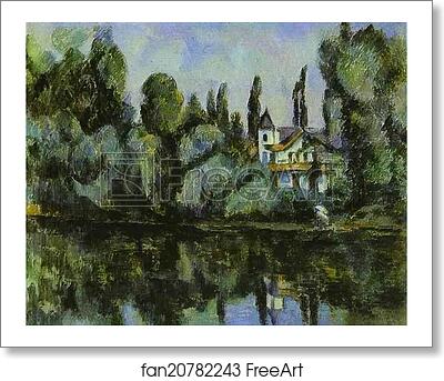 Free art print of The Banks of the Marne by Paul Cézanne