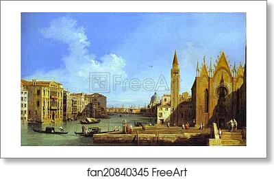 Free art print of Grand Canal: from Santa Maria della Carità to the Bacino di San Marco by Giovanni Antonio Canale, Called Canaletto