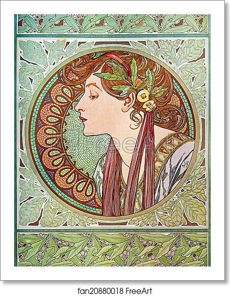 Free art print of Laurel by Alphonse Mucha Free art print of Laurel by Alphonse Mucha