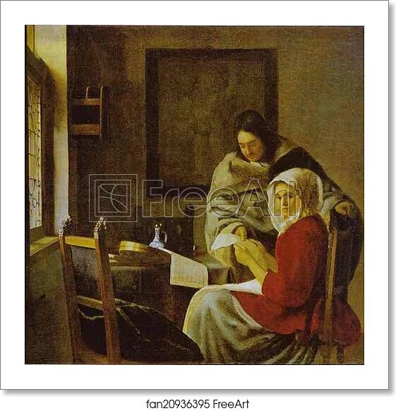 Free art print of Girl Interrupted at Her Music by Jan Vermeer Free art print of Girl Interrupted at Her Music by Jan Vermeer