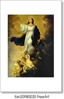 Free art print of The Assumption of the Virgin by Bartolomé Esteban Murillo