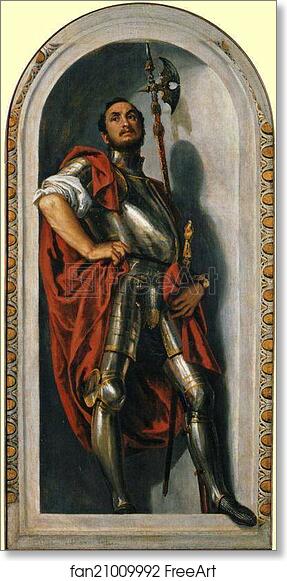 Free art print of Saint Menna by Paolo Veronese