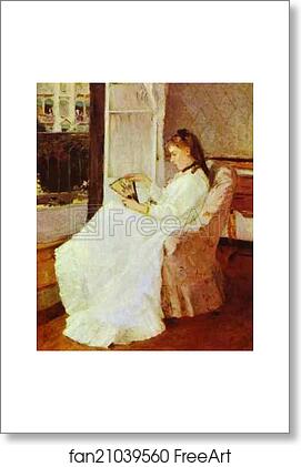 Free art print of The Artist's Sister at a Window by Berthe Morisot