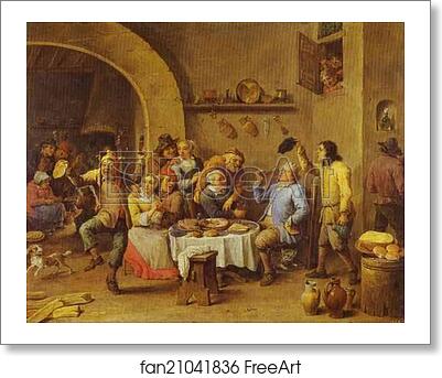 Free art print of Twelfth Night (The King Drinks) by David Teniers The Younger