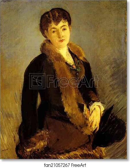 Free art print of Portrait of Mlle Isabelle Lemonnier by Edouard Manet