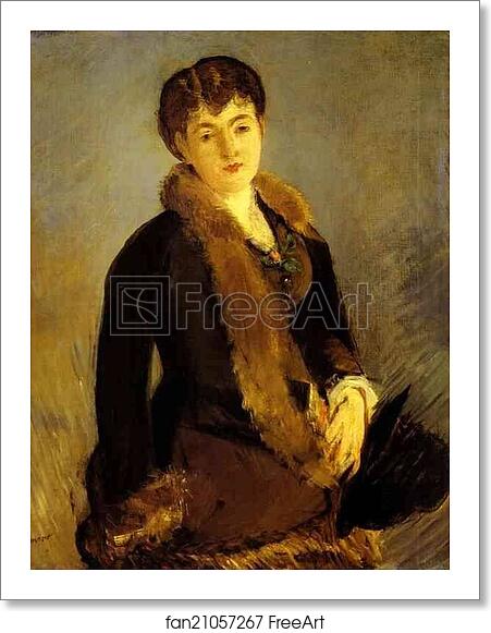 Free art print of Portrait of Mlle Isabelle Lemonnier by Edouard Manet