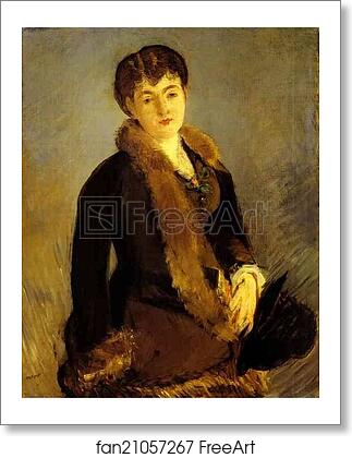 Free art print of Portrait of Mlle Isabelle Lemonnier by Edouard Manet