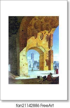 Free art print of Rome. View of the Baths of Diocletian by Alexander Brulloff