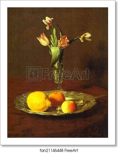 Free art print of Lemons, Apples and Tulips (Citron, pommes et tulipes) by Henri Fantin-Latour Free art print of Lemons, Apples and Tulips (Citron, pommes et tulipes) by Henri Fantin-Latour