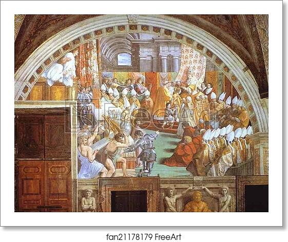 Free art print of The Coronation of Charlemagne by Raphael Free art print of The Coronation of Charlemagne by Raphael