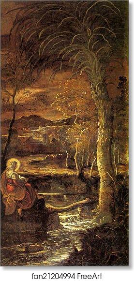 Free art print of St. Mary of Egypt by Jacopo Robusti, Called Tintoretto