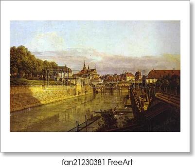 Free art print of Zwinger Waterway by Bernardo Bellotto
