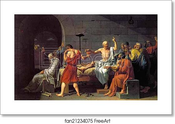 Free art print of The Death of Socrates by Jacques-Louis David