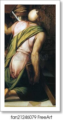 Free art print of St. Andrew. Fragment of the Pala for the Altar of the Graces, Pisa Cathedral by Agnolo Bronzino