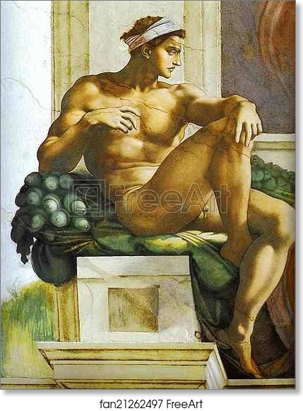 Free art print of Ignudi by Michelangelo