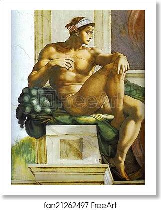 Free art print of Ignudi by Michelangelo