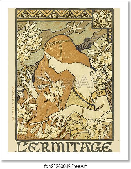 Free art print of La Revue "l'Érmitage. by Paul Berthon