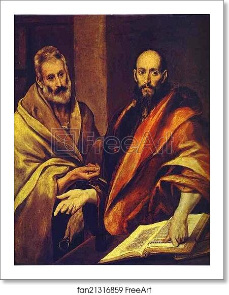 Free art print of St. Paul and St. Peter by El Greco Free art print of St. Paul and St. Peter by El Greco