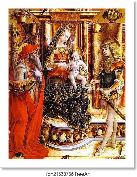 Free art print of Madonna of the Swallow by Carlo Crivelli Free art print of Madonna of the Swallow by Carlo Crivelli