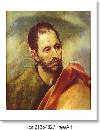 Free art print of Study of a Head by El Greco