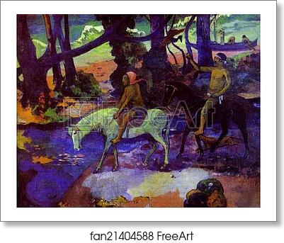 Free art print of Ford (Running Away) by Paul Gauguin