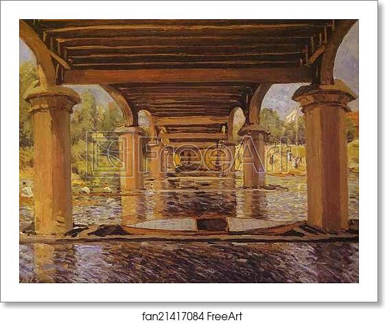 Free art print of Under the Bridge at Hampton Court by Alfred Sisley Free art print of Under the Bridge at Hampton Court by Alfred Sisley