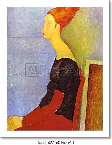 Free art print of Portrait of Jeanne Hébuterne in Profile by Amedeo Modigliani Free art print of Portrait of Jeanne Hébuterne in Profile by Amedeo Modigliani