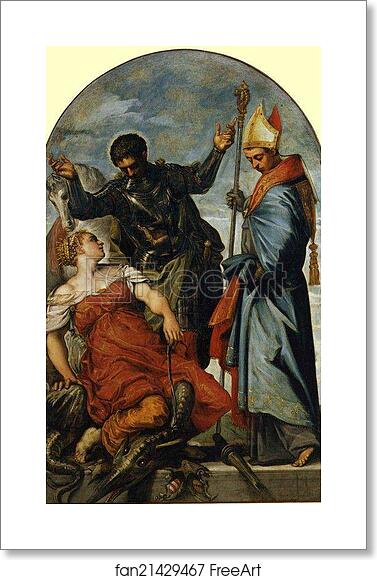 Free art print of Saint George, Saint Louis, and the Princess by Jacopo Robusti, Called Tintoretto Free art print of Saint George, Saint Louis, and the Princess by Jacopo Robusti, Called Tintoretto