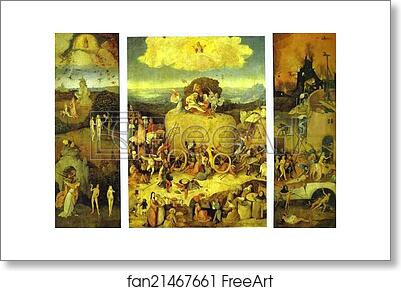 Free art print of Haywain Triptych by Hieronymus Bosch