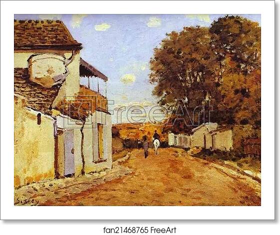 Free art print of Street in Louveciennes (rue de la Princesse) by Alfred Sisley Free art print of Street in Louveciennes (rue de la Princesse) by Alfred Sisley
