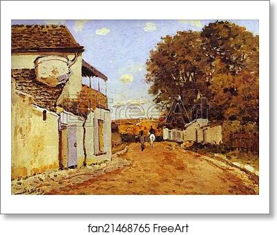 Free art print of Street in Louveciennes (rue de la Princesse) by Alfred Sisley Free art print of Street in Louveciennes (rue de la Princesse) by Alfred Sisley