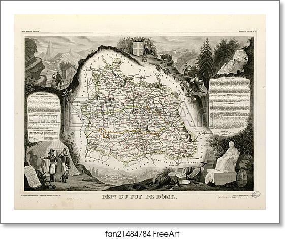 Free art print of Dépt. du Puy de Dôme (région du centre) by Victor Jules Levasseur Free art print of Dépt. du Puy de Dôme (région du centre) by Victor Jules Levasseur