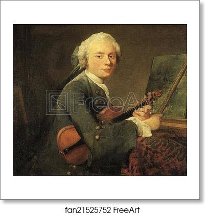 Free art print of Portrait of Charles Godefroy by Jean-Baptiste-Simeon Chardin