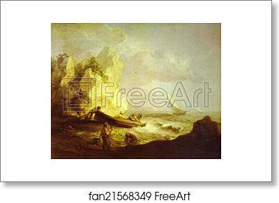 Free art print of Seascape by Thomas Gainsborough