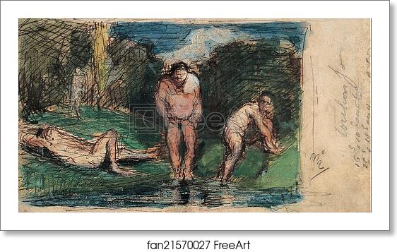 Free art print of Bathers at Rest by Paul Cézanne Free art print of Bathers at Rest by Paul Cézanne