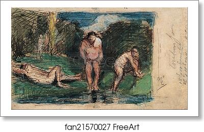 Free art print of Bathers at Rest by Paul Cézanne Free art print of Bathers at Rest by Paul Cézanne