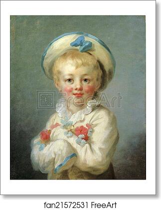 Free art print of A Boy as Pierrot by Jean-Honoré Fragonard